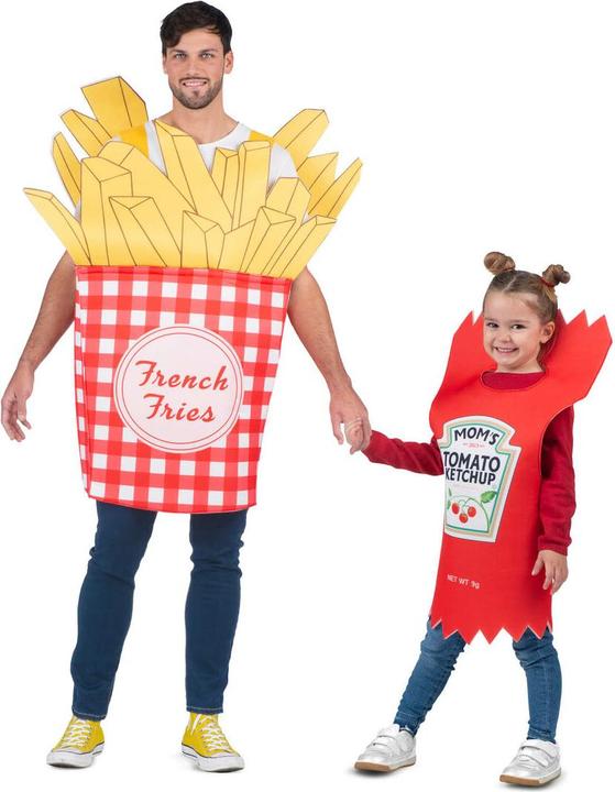 Produktbild My Other Me Verkleidung für Erwachsene Frittierte Kartoffeln Ketchup Einheitsgrösse (One Size)