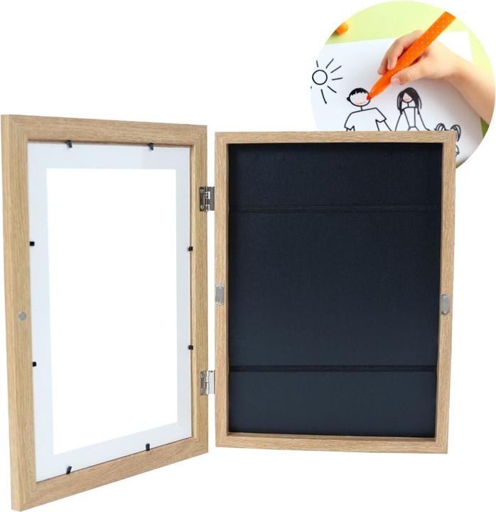 Produktbild Hermex Bilderrahmen Flip Fotorahmen A4 Kunstrahmen Bildhalter Wandrahmen (A4)
