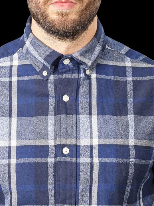 Immagine prodotto GANT Check Shirt Long Sleeve Marine (M)
