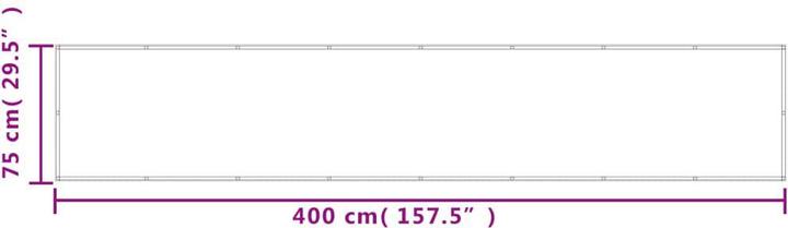 Immagine prodotto VidaXL Schermo per la privacy del balcone (400 cm)