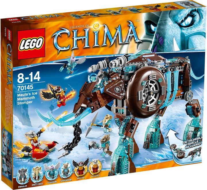 Actual product image LEGO Legends of Chima Maula’s Ice Mammoth Stomper (70145)