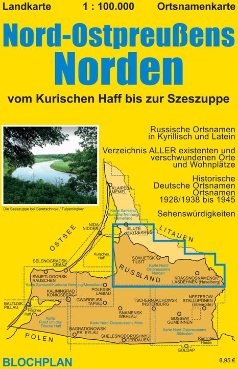 Image du produit Bloch:Carte du nord de l'Est de la Prusse Nord