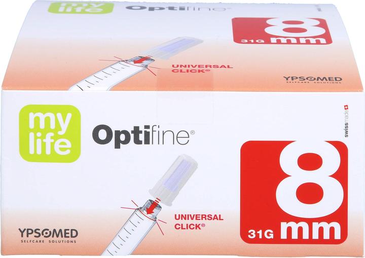 Actual product image + Prisoma Optifine 8 Pen Na 0.25x8mm, 100 pcs KAN