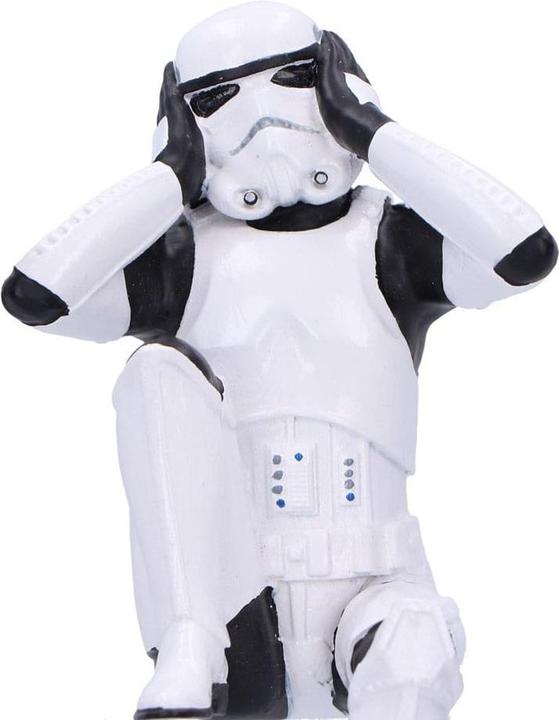 Actual product image Nemesis Now Stormtrooper figurines Three Wise Sitting Stormtroopers 11 cm