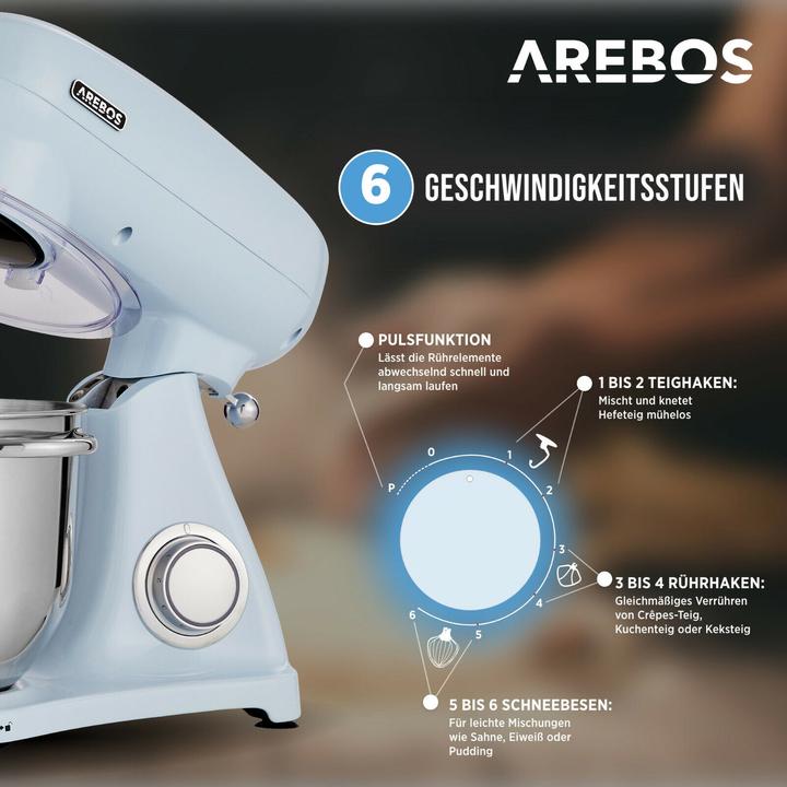 Image du produit Arebos Küchenmaschine (1800 W)