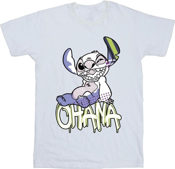 Disney Lilo And Stitch Ohana Graffiti TShirt Mädchen