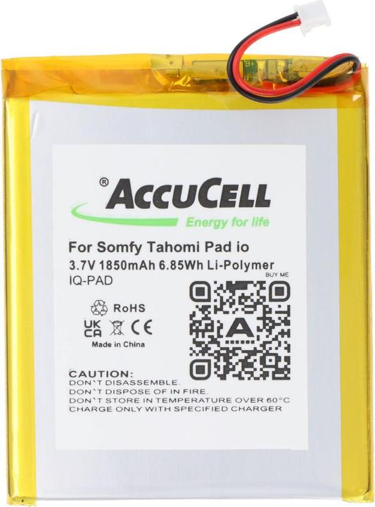 Immagine prodotto AccuCell Batteria Somfy Tahomi Pad io (1850 mAh)
