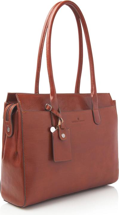 Image du produit Castelijn & Beerens & Beerens - Gaucho Ellen Schoudertas 15,6 RFID | cognac -