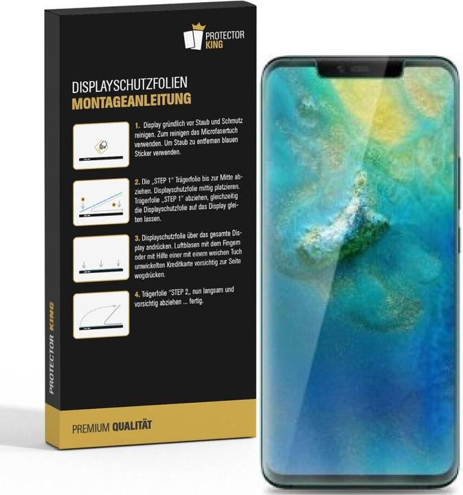 Produktbild Protectorking 3x Panzerfolie Anti-Shock HD Klar (3 Stück, Huawei Mate 20 Pro)