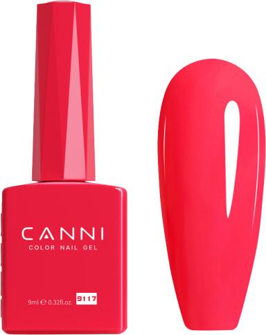 Image du produit Canni Vernis en gel 9117 UV/LED (Rouge fraise, Vernis semi-permanent)