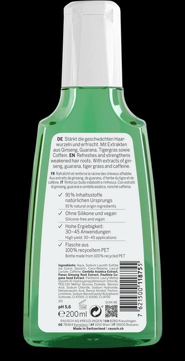 Immagine prodotto Rausch Shampoo alla caffeina con ginseng (200 ml, Shampoo liquido)