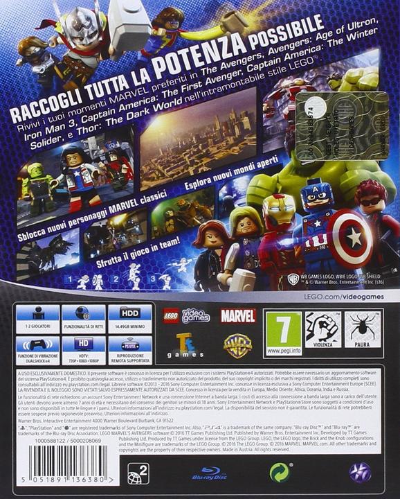 Image du produit WB Les vengeurs de Lego Marvel (PS4, EN, IT)