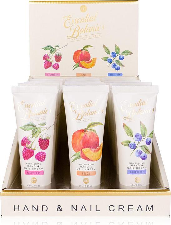 Produktbild Accentra Hand- & Nagelcreme ESSENTIAL BOTANICS - FRUITS in Tube, 60ml, 3 Motive/Düfte sortiert: Himbeere/Pfir (60 ml)