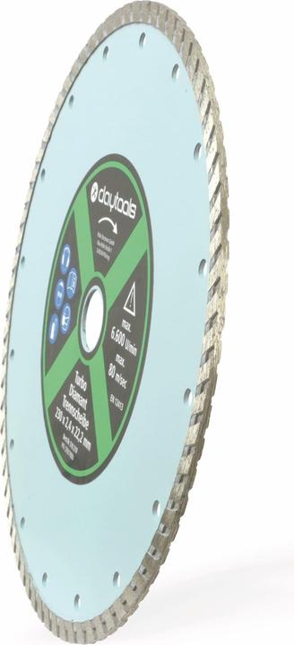 Actual product image Daytools Diamond cutting disc with turbo edge, 230 mm