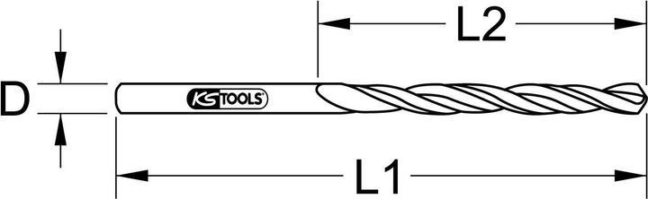 Actual product image KS Tools HSS-G Twist Drill (8.6 millimetres)