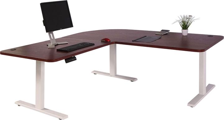 Image du produit Swisshandel24 Bureau d'angle, bureau informatique, réglable en hauteur électriquement Memory 178x178cm 84kg