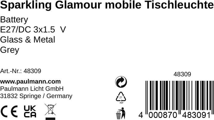 Produktbild Pauleen Sparkling Glamour (30 lm, E27)