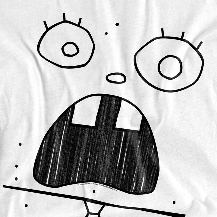 Actual product image Spongebob Squarepants Unisex Adult Doogle Face T-Shirt (XL)