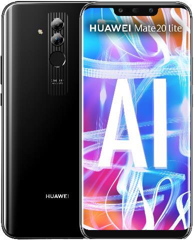Produktbild Huawei Mate 20 Lite (64 GB, Black, 6.30", Hybrid Dual SIM, 20 Mpx, 4G)