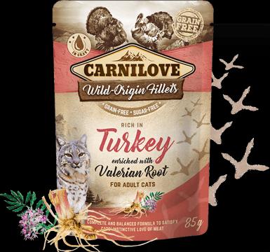 Image du produit Carnilove Cat Adult Pouch Ragout Dinde & racine de valériane (Adulte, 24 pcs, 2040 g)