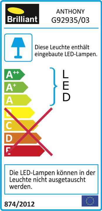Energy Label Brilliant Anthony (200 lm)