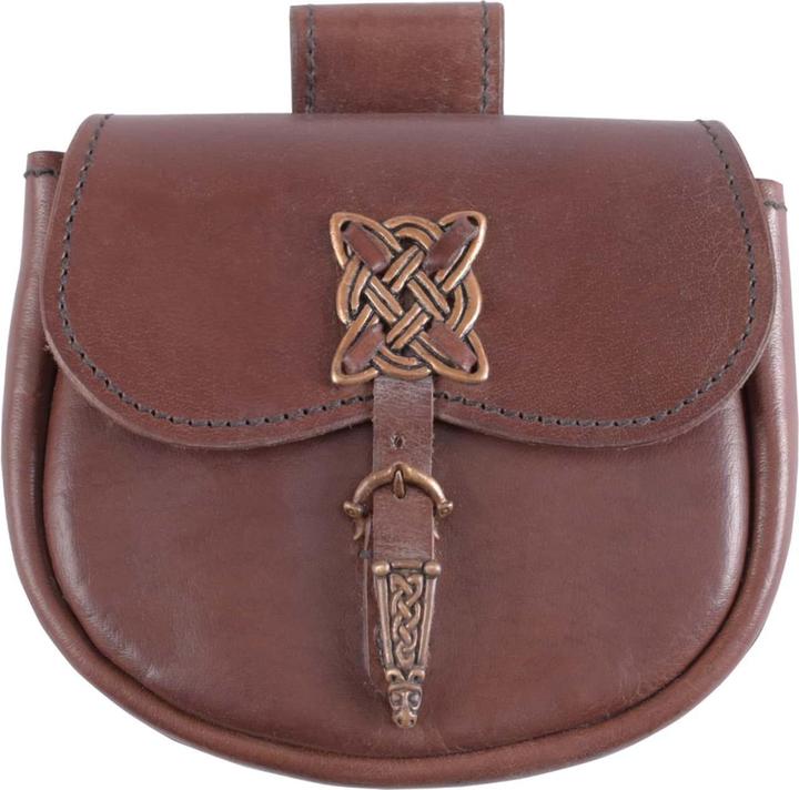 Actual product image Battle Merchant Belt pouch with Celtic decorative fittings