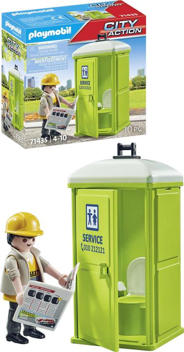 Image du produit Playmobil 71435 Toilettes mobiles (71435, Playmobil City Action)