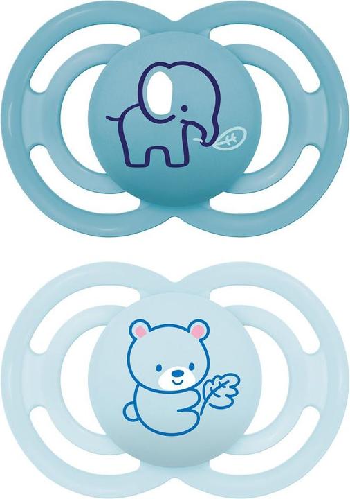 Actual product image MAM Perfect silicone, 6-16 months, 2 pieces, elephant/bear (2 x, 6 - 16 M.)