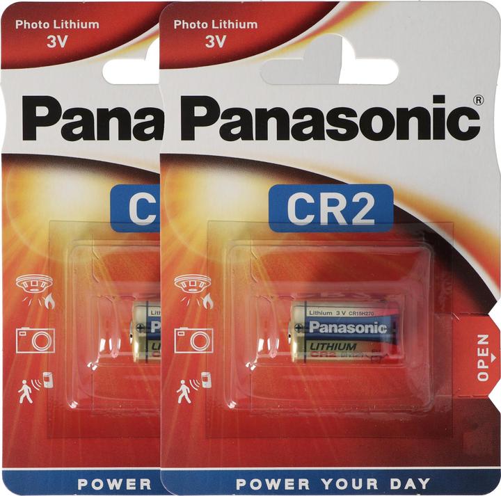 Panasonic 2 Batterien passend für Evva Airkey für Zylinder im Innenbereich (2 Stk., Gerätespezifisch, 850 mAh)