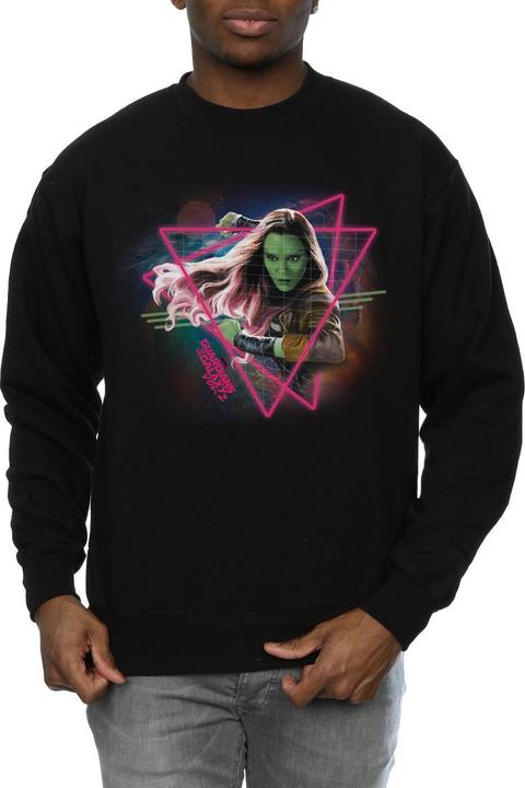 Actual product image Mens Guardians Of The Galaxy Neon Gamora Sweatshirt (XL)