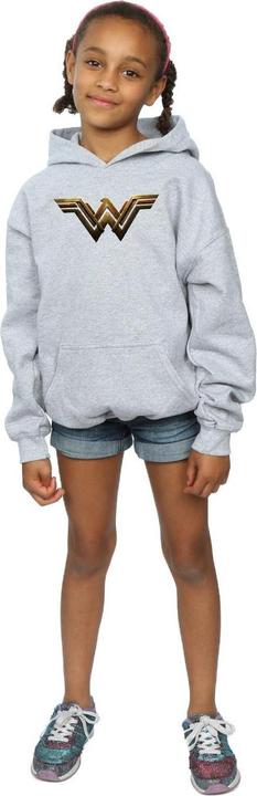 Image du produit - Sweat à capuche JUSTICE LEAGUE MOVIE WONDER WOMAN EMBLEM - Fille (152, 158)