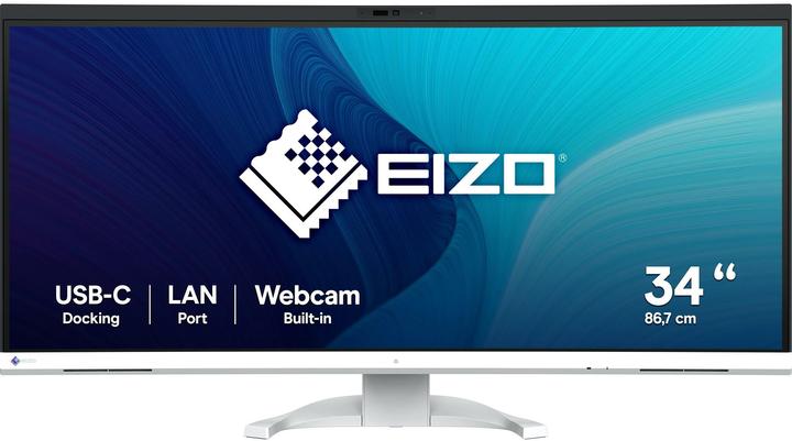 Eizo 86.7cm (34.1") EV3450XC-WT 21:9 4K 2xHDMI+DP+USB-C Curv (3440 x 1440 pixels, 34.10")