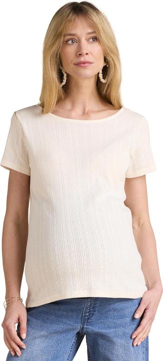 Produktbild Envie de Fraise Bio-Kollektion: Umstands-Shirt aus Pointelle-Jersey mit Rückenausschnitt (W36/L38)