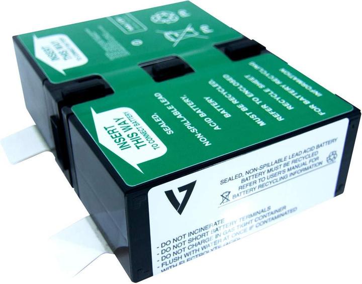 Actual product image V7 RBC124, UPS Replacement Battery, APCRBC124, 24 V, 1 pc(s), Black, Metallic, 9000 mAh, United S...