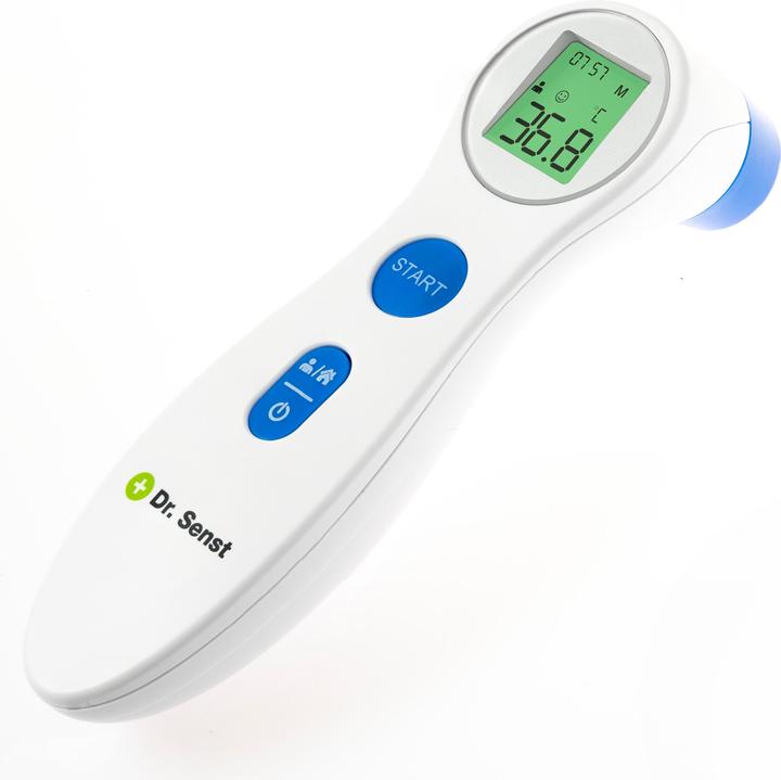 Produktbild Dr. Senst Digitales Fieberthermometer Hochpräzise Temperaturmessung Infrarotes berührungsloses Fiebe (Stirn, Berührungslos)