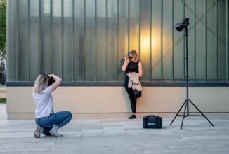 Actual product image Sirui DK28 Carbon Lamp Tripod air suspended 2.8m high (280 cm, 10 kg)