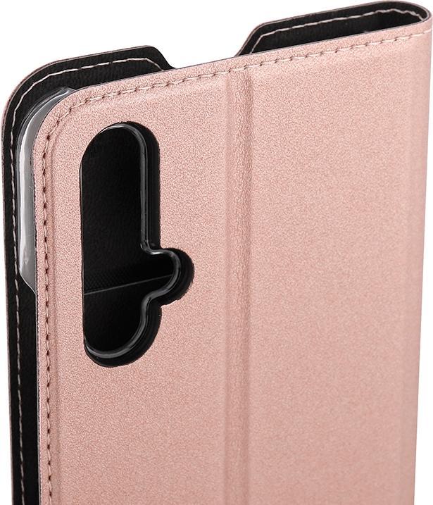 Actual product image Wave BookCase -suojakotelo, Honor 20 / Huawei Nova 5T, ruusukulta (Fee 20, Huawei Nova 5T)
