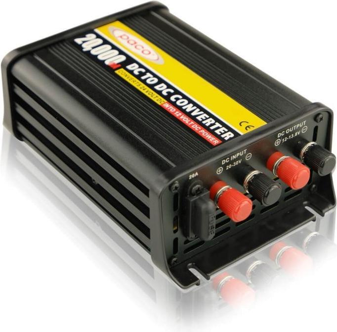Immagine prodotto Paco PV2412-20 Convertitore di tensione da 24V a 12V 20A