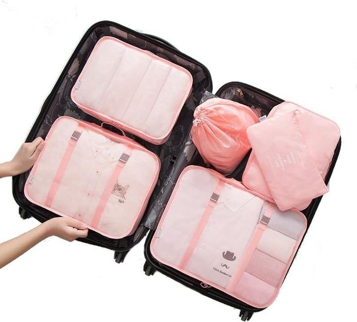 JTI Set Organisationstaschen, 6-teilig - Pink