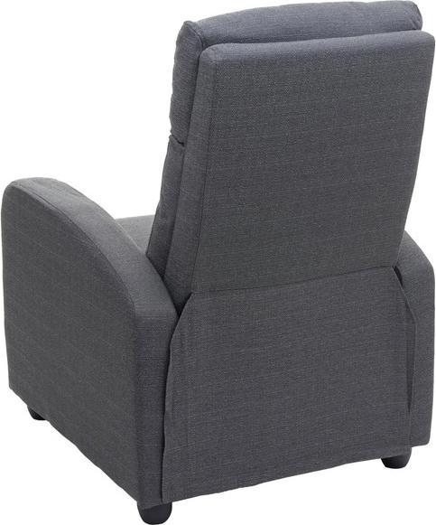 Produktbild Swisshandel24 Fernsehsessel, Relaxsessel Sessel Liegesessel, Liegefunktion verstellbar Stoff/Textil - hellgrau