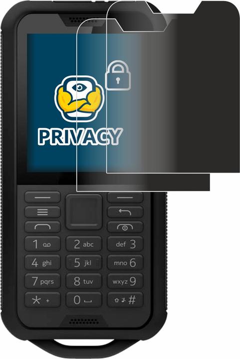 Productafbeelding BROTECT Anti-spionnetje privacyfolie Beschermfolie tegen blauw licht (2 Stuk, Nokia 800 Moeilijk)