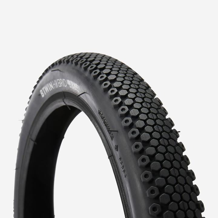 Actual product image Btwin Bicycle tyre clincher children's bike 14x1.50 ETRTO 38-254 (14 x 1.50)