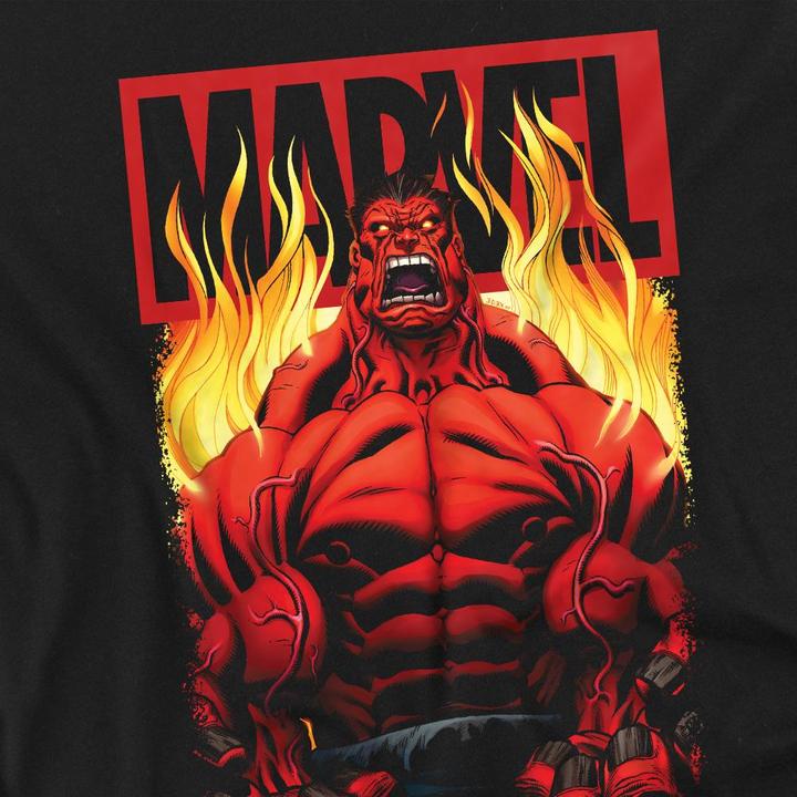Immagine prodotto Maglietta Hulk Rosso Fuoco Adulto Unisex (XL)