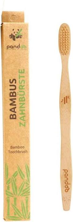 Actual product image Pandoo Bamboo toothbrush, 1 piece (Medium, 1 x)