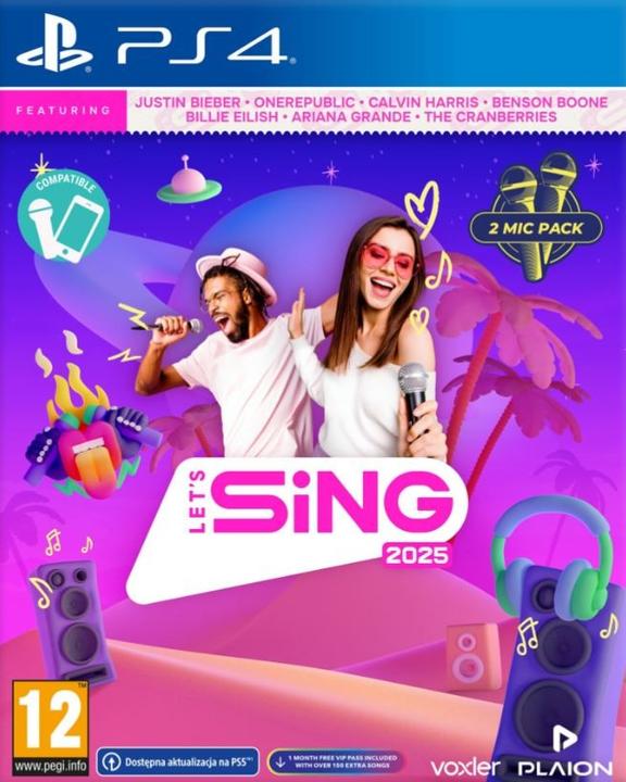 Produktbild Plaion Let's Sing 2025 International Version (+ 2 Mics) (PS4, EN)