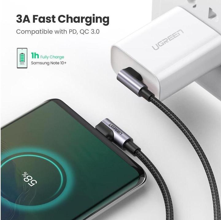 Image du produit Ugreen USB C – USB C (2 m, USB 2.0)