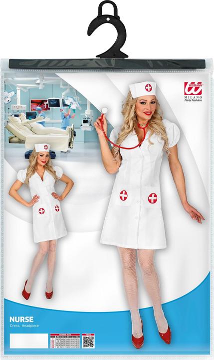 Actual product image Widmann NURSE (dress, bonnet), XL (XL)