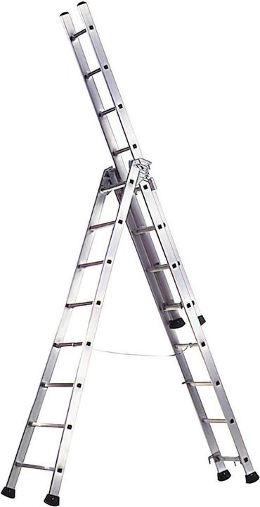 Immagine prodotto Little Jumbo 1201253010 1253 Reformleiter mit gebogenen Holmen 3 x 10 Sprossen (Scaletta multiuso)