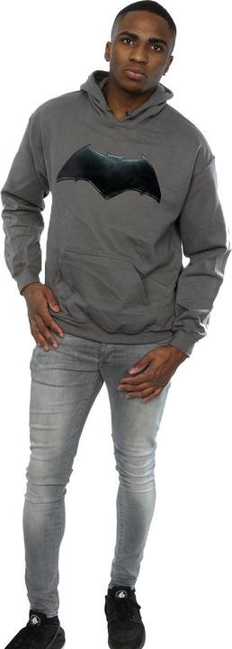 Actual product image Mens Justice League Movie Batman Emblem Hoodie (M)