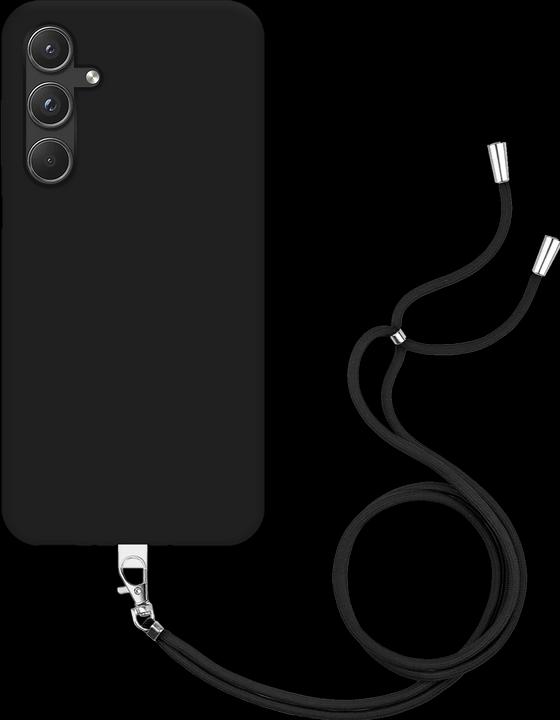 Produktbild Cazy Handykette Hülle Kompatibel mit Samsung Galaxy A55 - Silikon Handyhülle mit Band Necklace Hülle -